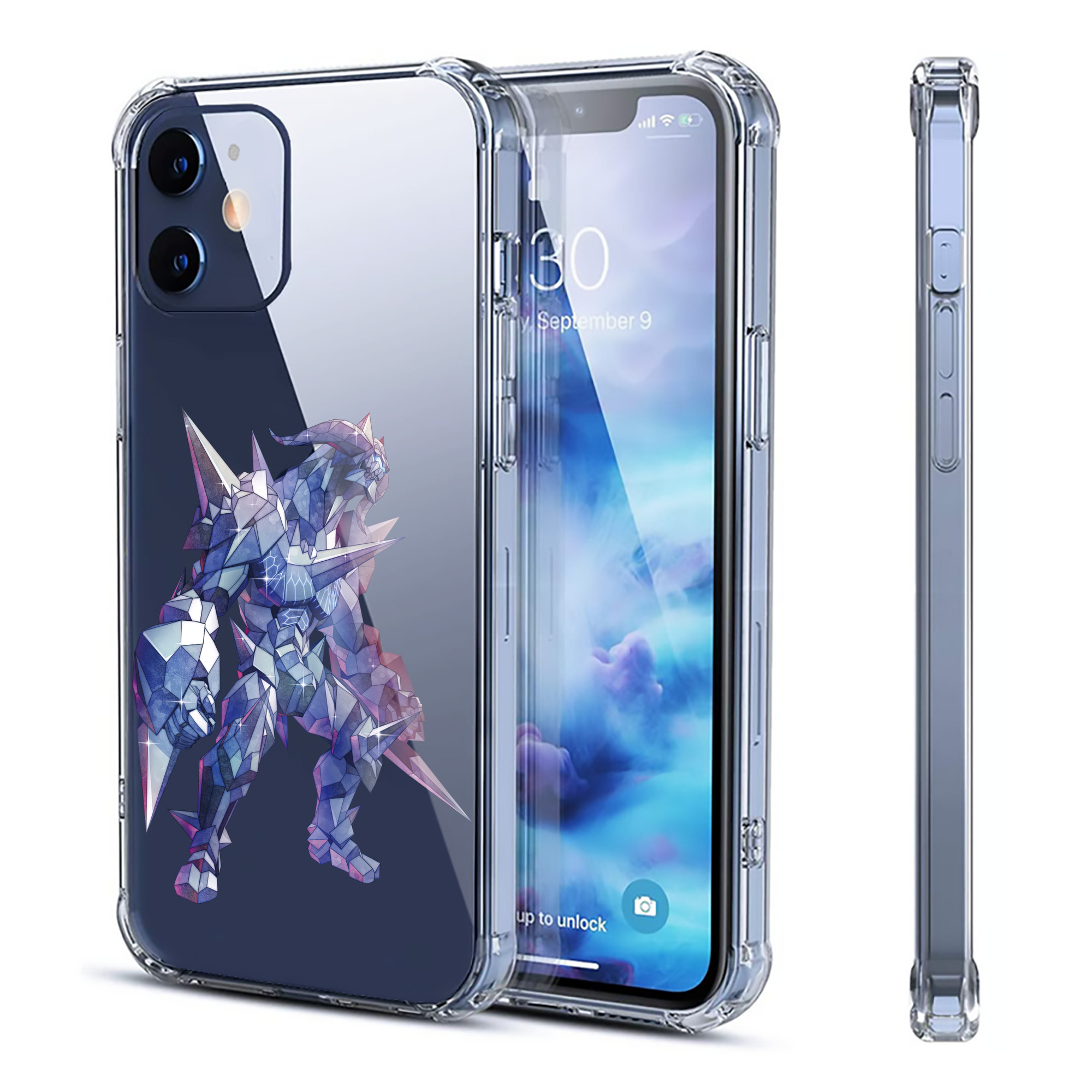 （画像用） ウルトラマン Ultraman 【iPhone 12シリーズ対応】透明スマホケース（クリアソフトケース）